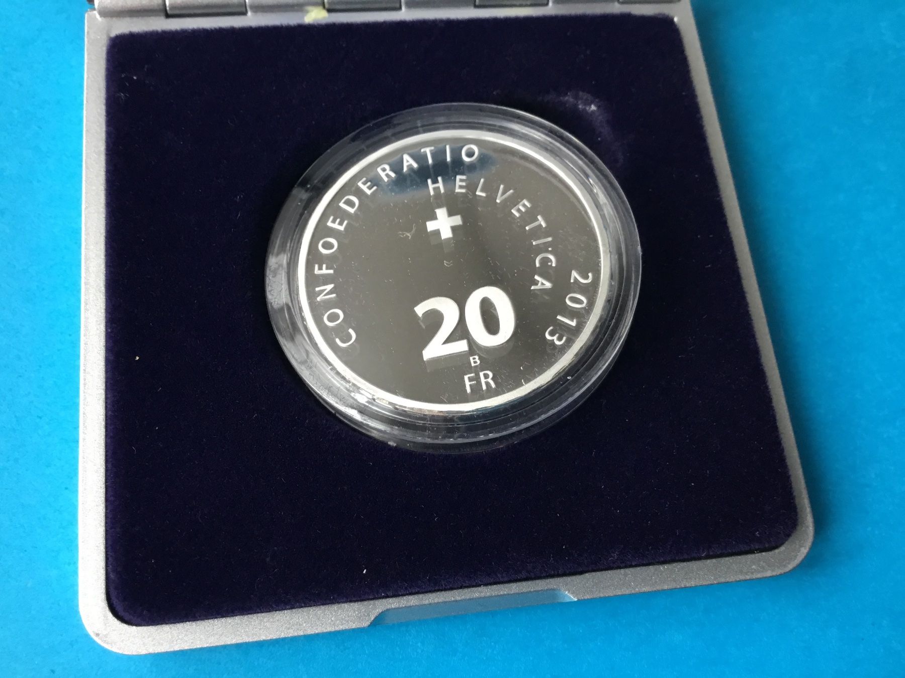 Alle Münzen: 20 Franken Silbermünze ALPENUBERQUERUNG 2013 PP – Neu und originalverpackt aus St. Margrethen SG von alfapeugeot10 3