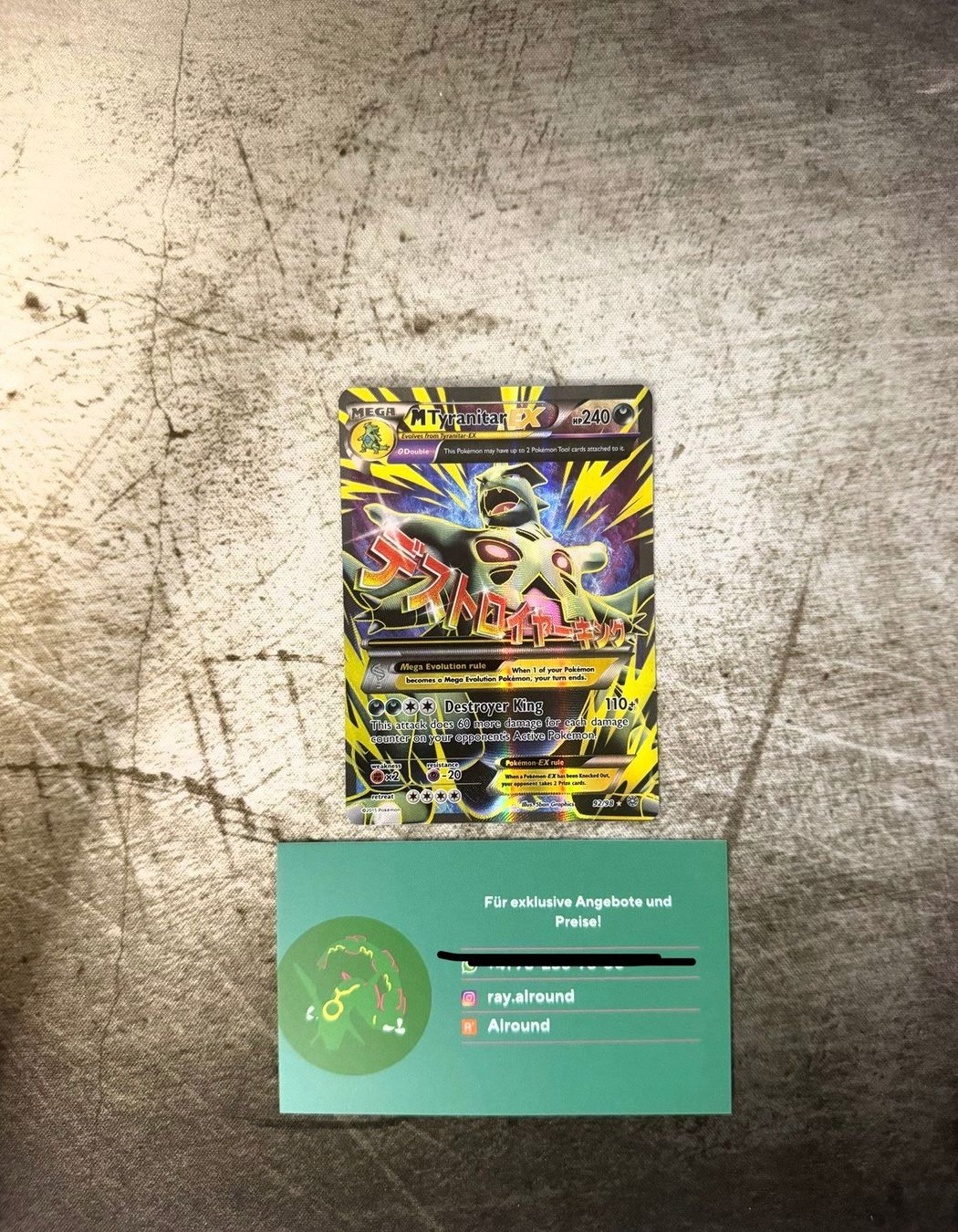 Pokémon Sammelbilder & Trading cards: Pokemon M Tyranitar ex ENG – Gebraucht aus Basel von ray.alround