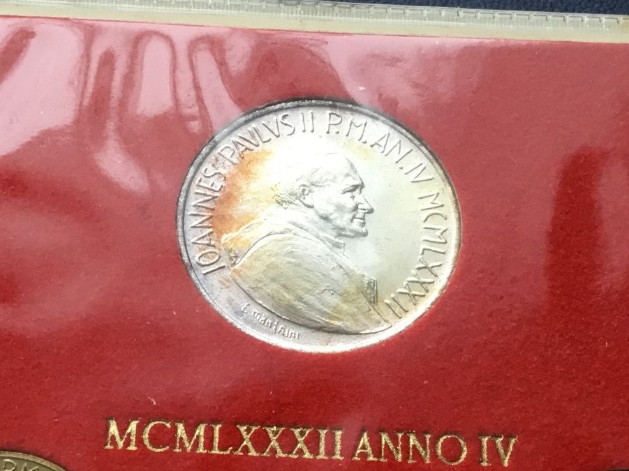 Tutti le monete: Vatikan Münzsatz 1982 – Nuovo e nell'imballaggio originale da St. Margrethen SG venduto da alfapeugeot10 3