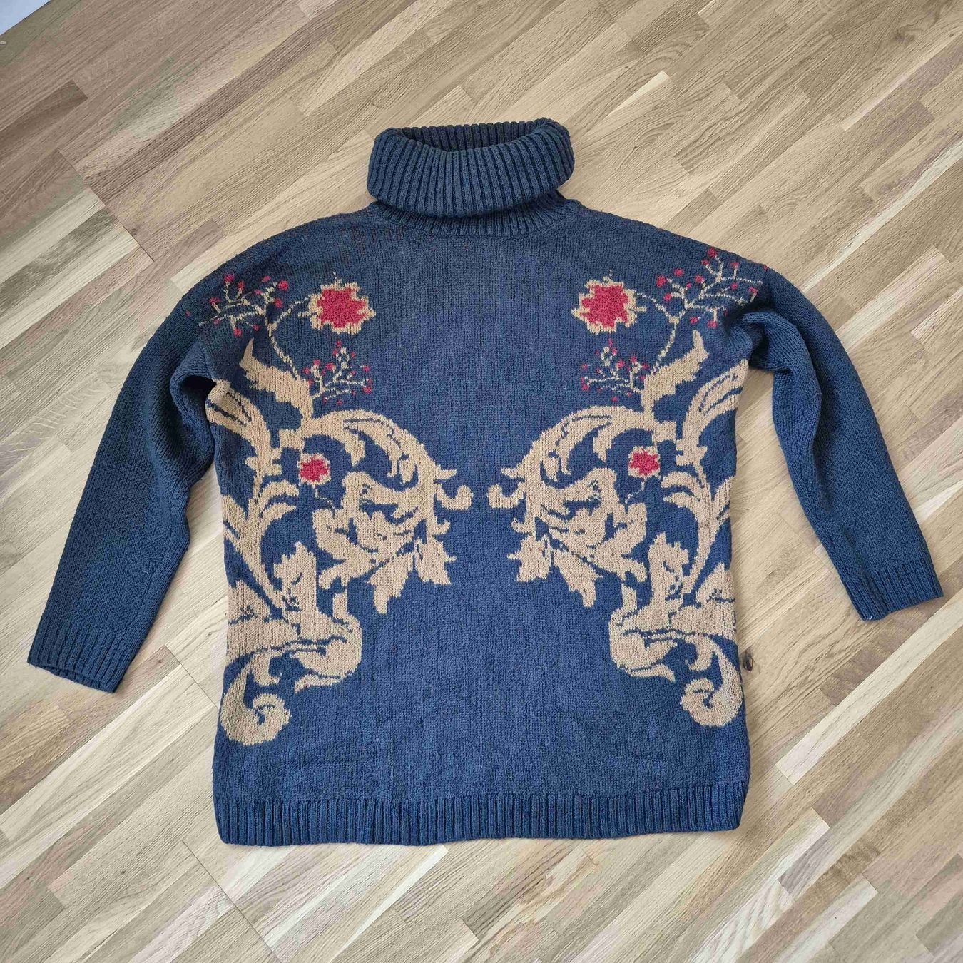 H&M Maglioni & Felpe: Pull oversize à col roulé, pétrole, taille M – Usato da Neuchâtel venduto da Cor4