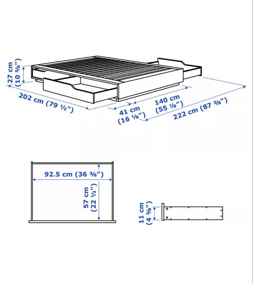 Letti: Mandal Bett Ikea 140 x 202 – Usato da bern venduto da noemirachel 1