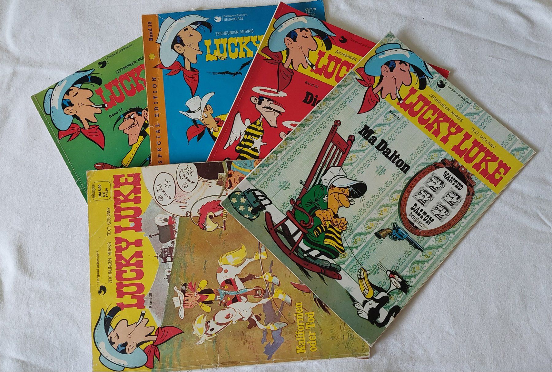 BD: 5 alte gebrauchte Lucky Luke Hefte – D'occasion à Uitikon Waldegg par Smeragol