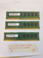 Lot de Ram DDR3 /10600 / 2Gram