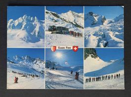AK Saas Fee Wallis von der Längflue zum Felskinn