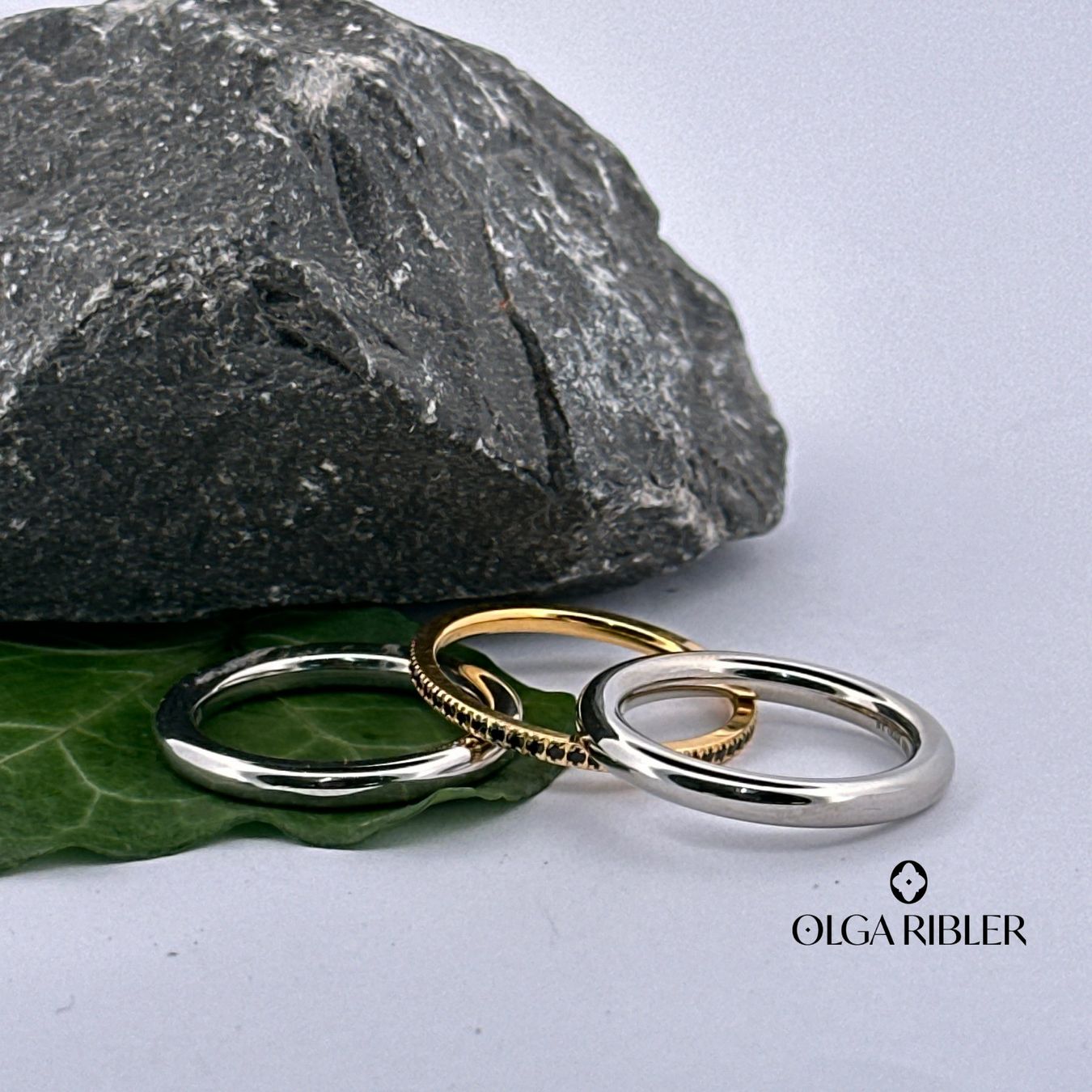 Olga Ribler Anelli: Edelstahl Set aus 3 Ringen Grösse 58 – Nuovo (secondo la descrizione) da Luzern venduto da Schmuckoutlet 6