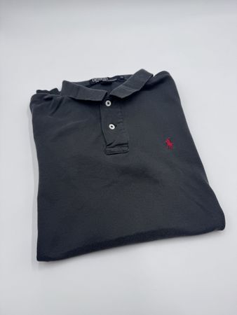 Dunkelgraues Polo Ralph Lauren Poloshirt, Grösse M