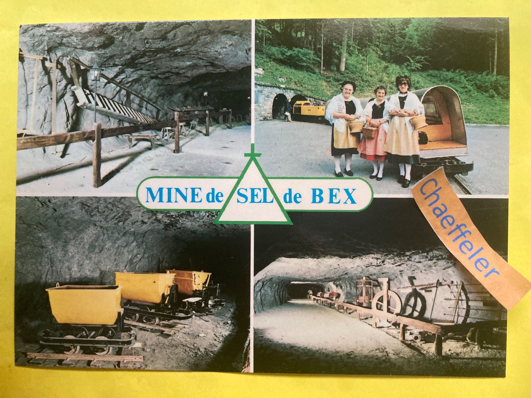 Cartoline postali: Mine de sel de Bex – Usato da Zürich venduto da Chaeffeler
