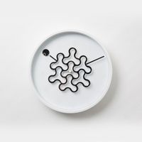 Tangle Uhr Ivy Schwarz Glas Plastik