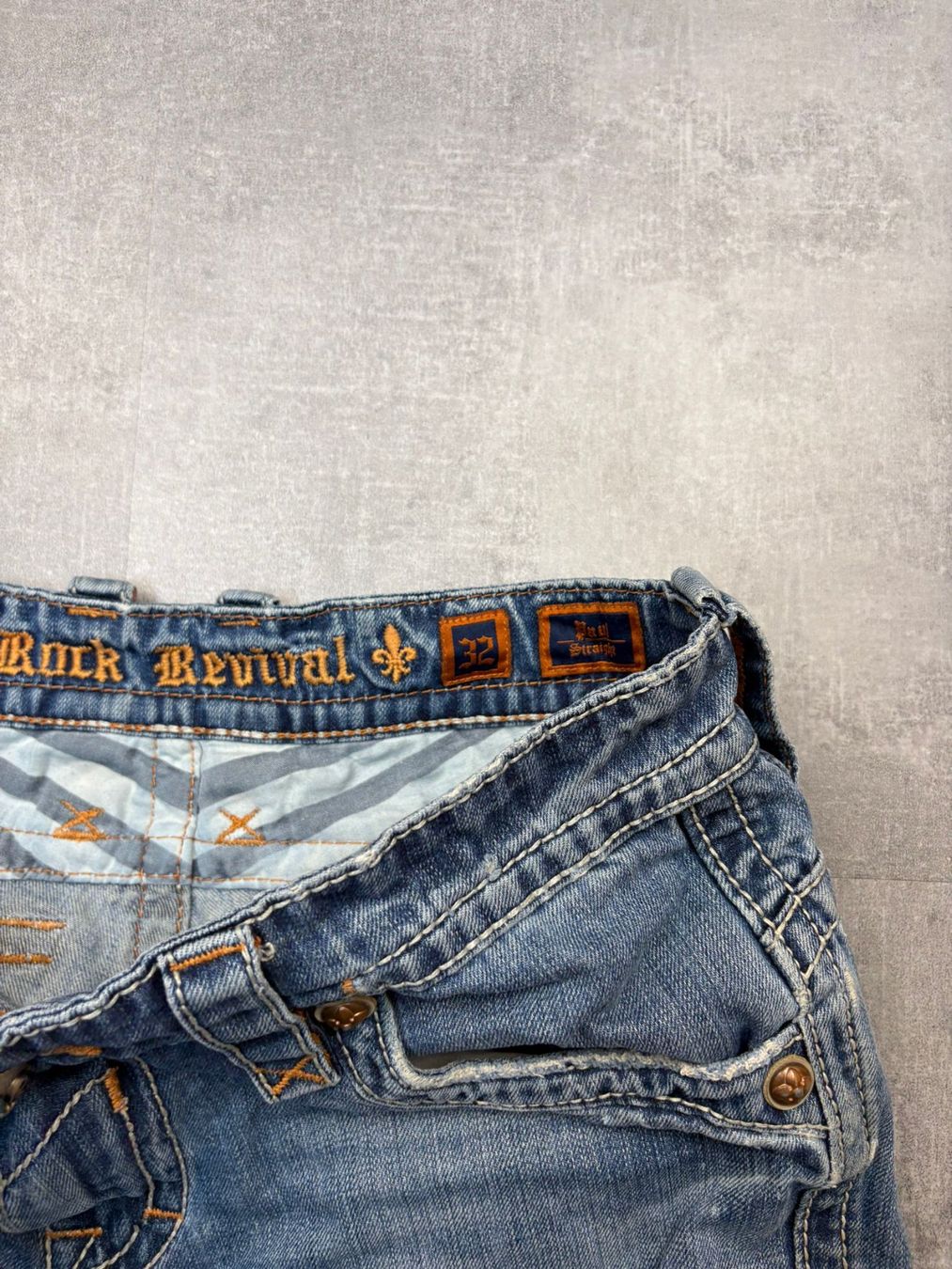 Jeans: Rock Revival Straight Jeans - Grösse L/32 – Usato da Werdenberg venduto da hase.vintage 4