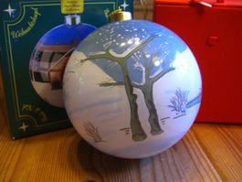 XXL Weihnachtskugel,"Golden-Star-House Collection"handbemalt
