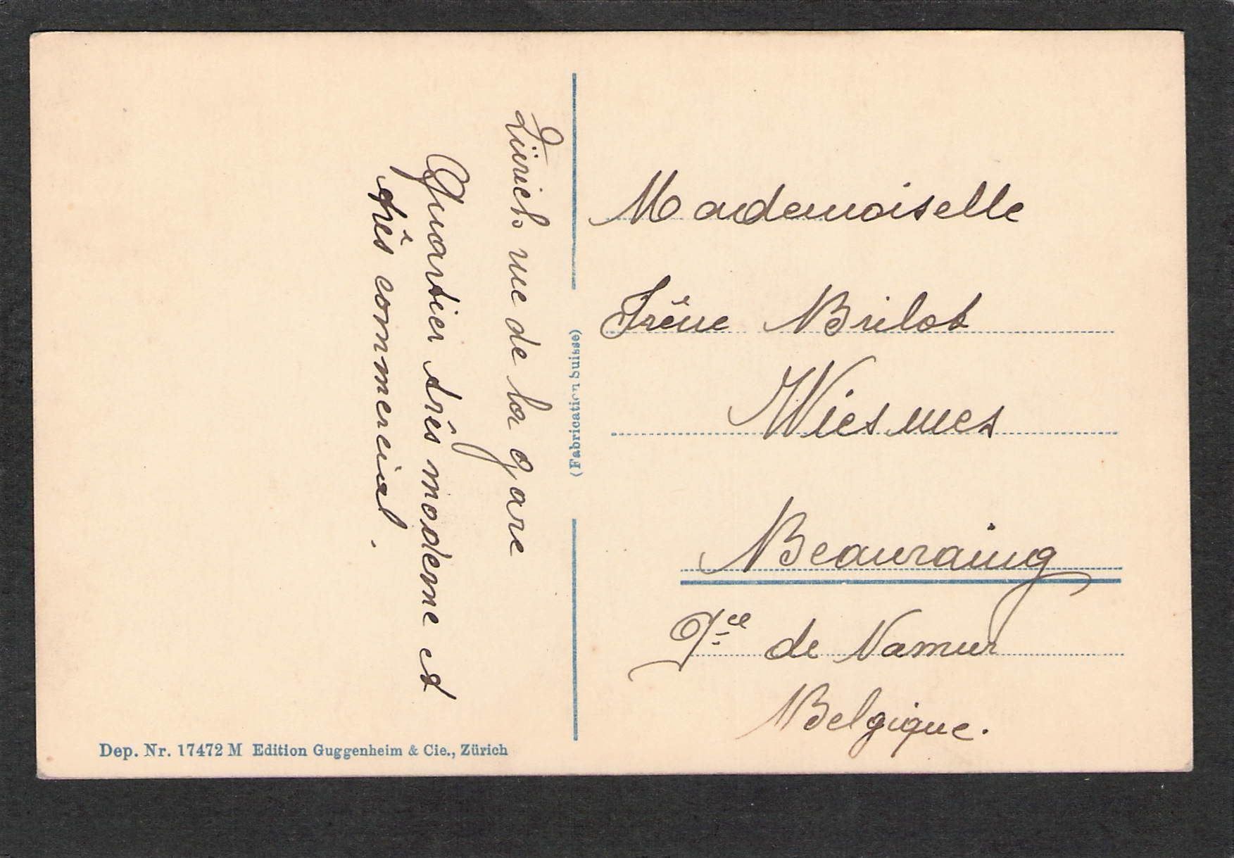 Cartoline postali: AK. Zürich , Bahnhofstrasse – Usato da Reichenburg venduto da ibiza18 1