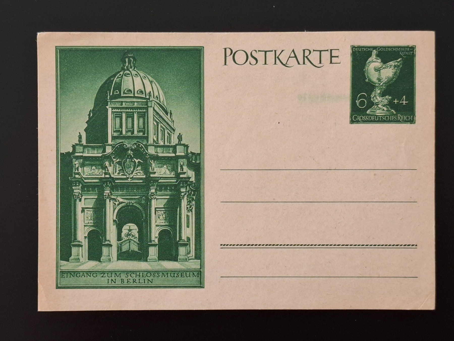Cartoline postali: Postkarte Grossdeutsches Reich 1944. Postfrisch. – Nuovo (secondo la descrizione) da Schaffhausen venduto da R_Muzh