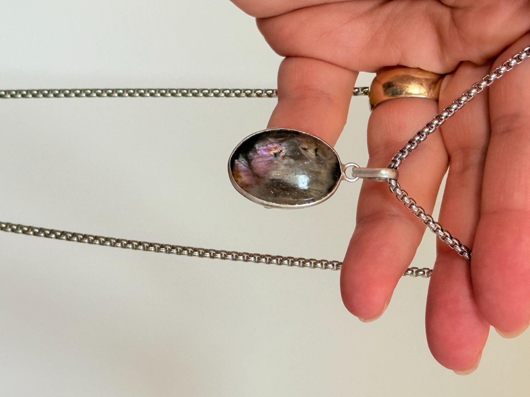Catenine: Labradorite necklace – Nuovo e nell'imballaggio originale da Genève venduto da AGBERG 3