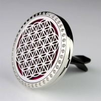 Diffusor - Blume des Lebens - Edelstahl Ø 3,8 cm mit Strass