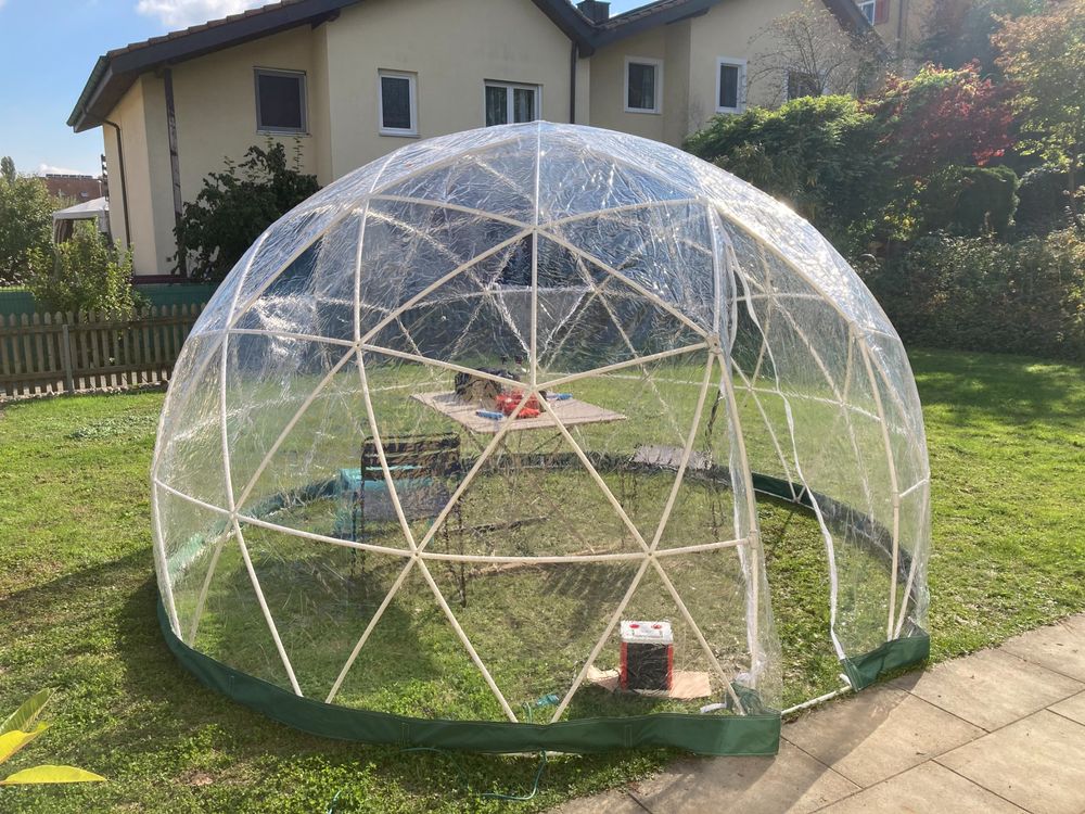 GartenIglu durchsichtig aus Kunststoff, 3.6m Durchmesser Kaufen auf
