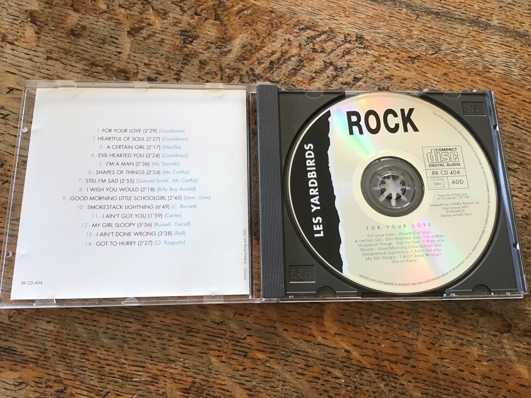 CDs: CD Les Yardbirds – D'occasion à Fully par Ruby97 1