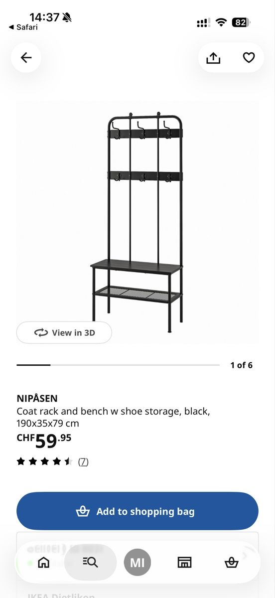 Ikea Cintres: IKEA Coat Rack – D'occasion à Zürich par mar_55yt 1