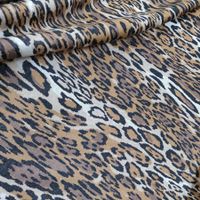 Ital. Viskose Double Jacquard Jersey 1.60x1.50m Leopard