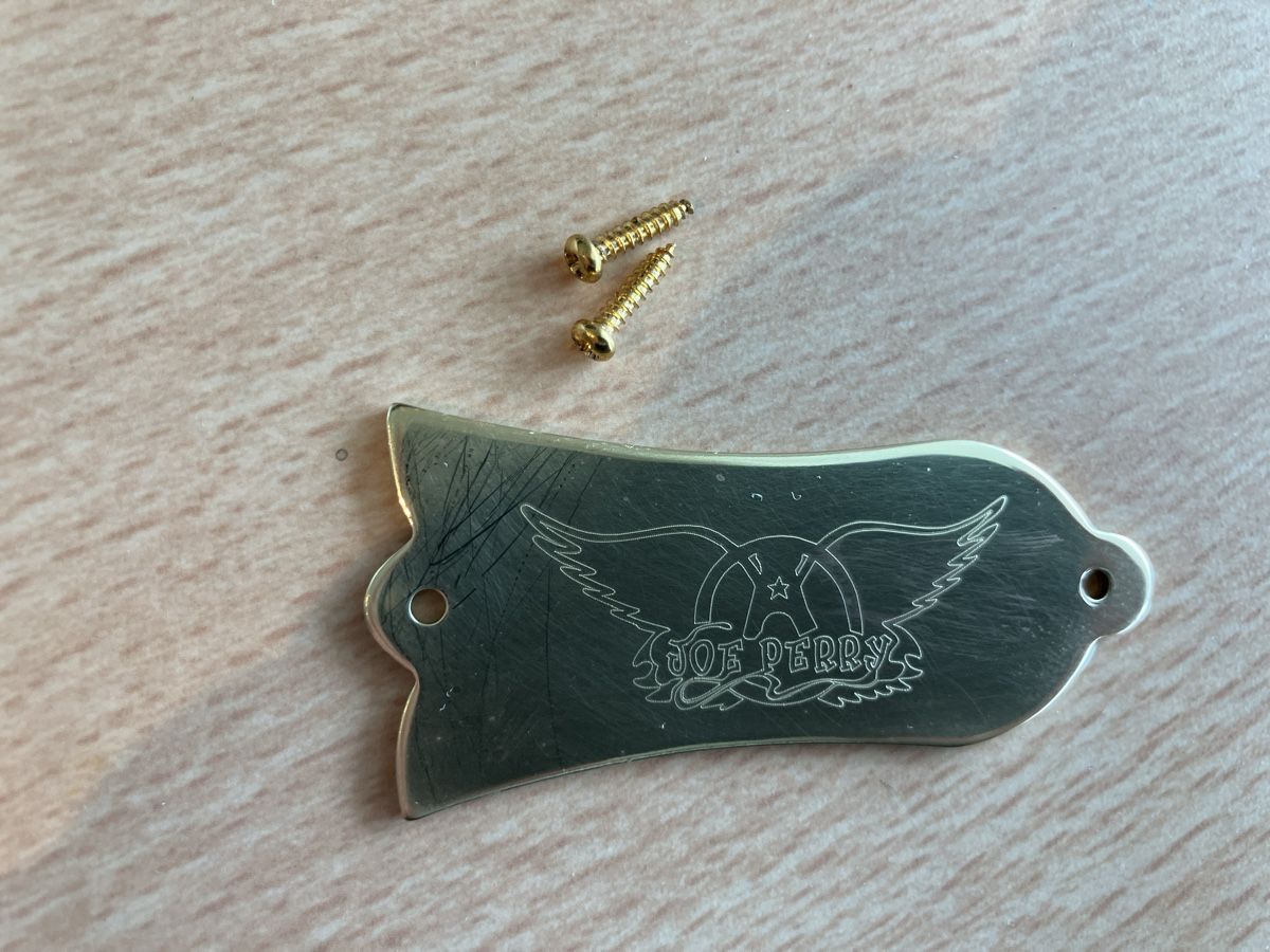 Strumenti musicali: Joe Perry Trussrod Cover – Nuovo e nell'imballaggio originale da Hinwil venduto da Samick