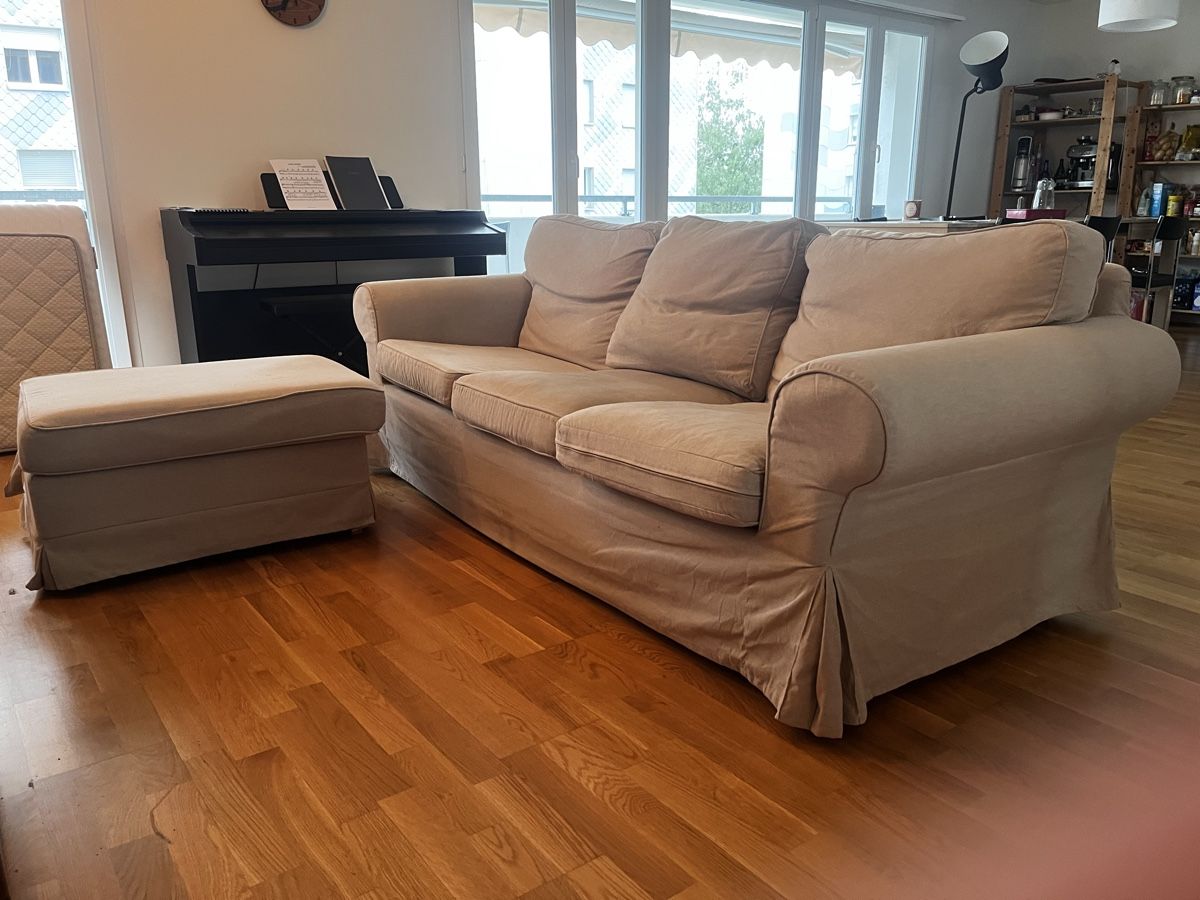 Divani: Beiges Stoffsofa – Usato da Nidau venduto da Schimione 2