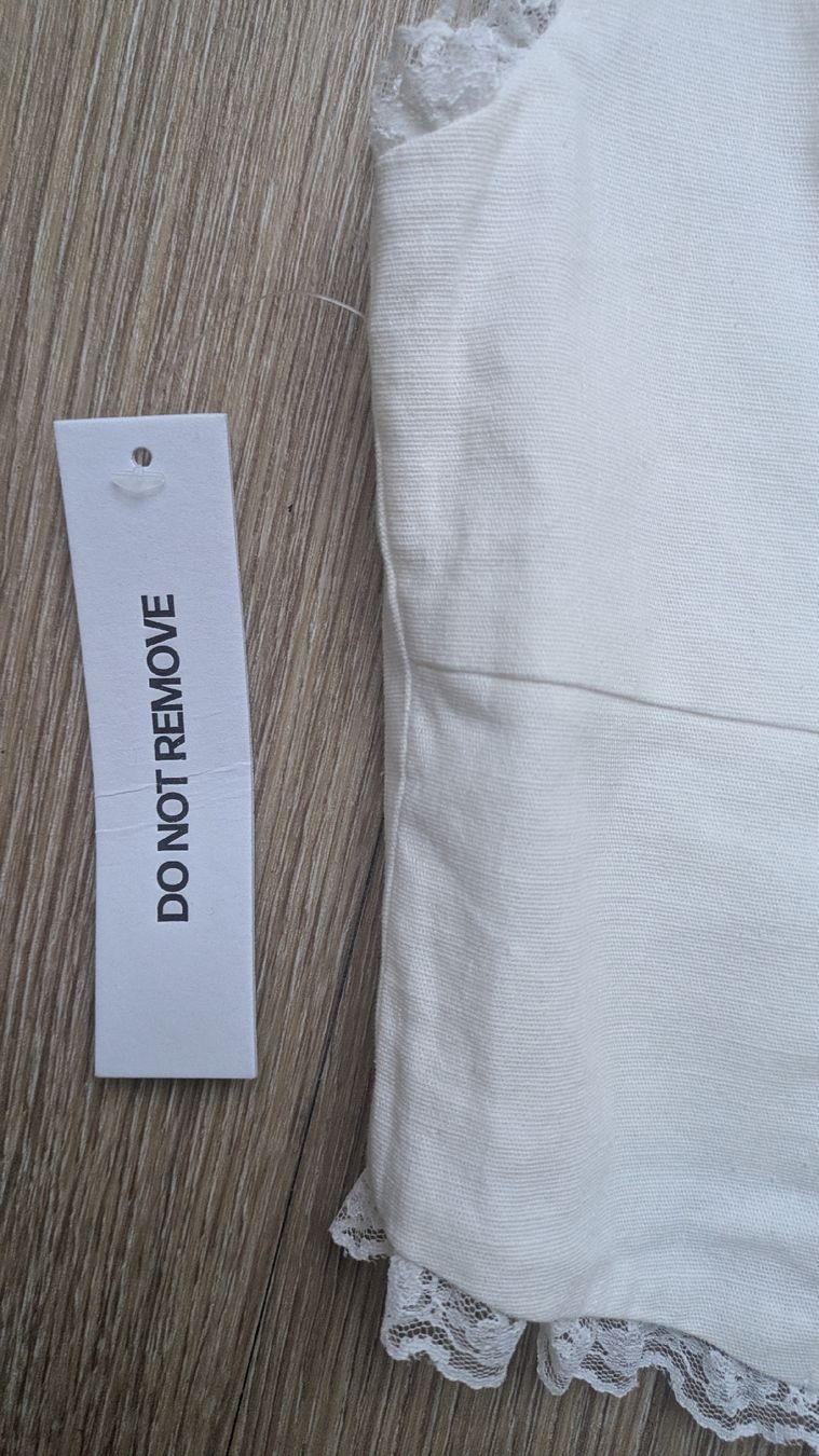 Top: White cotton bustier – Nuovo (secondo la descrizione) da Ettingen venduto da hms_w27b 6