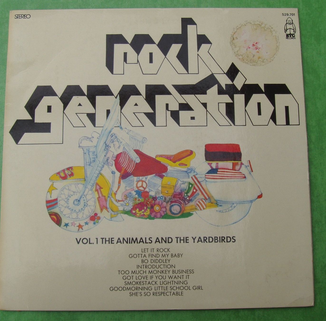 Vinyles: ANIMALS & YARDBIRDS Rock Generation Vol. 1 – D'occasion à Boussens par catfood01
