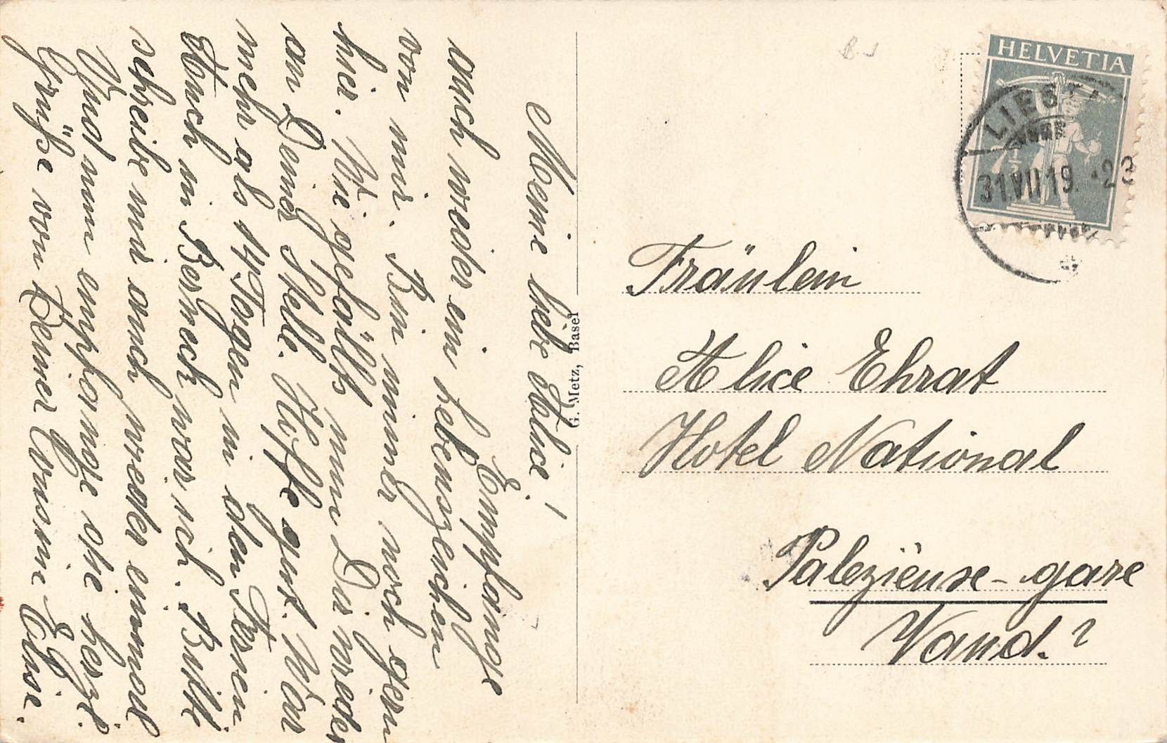 Cartoline postali: Basel restaurant gempenfluh – Usato da Biasca venduto da Blenio71 1