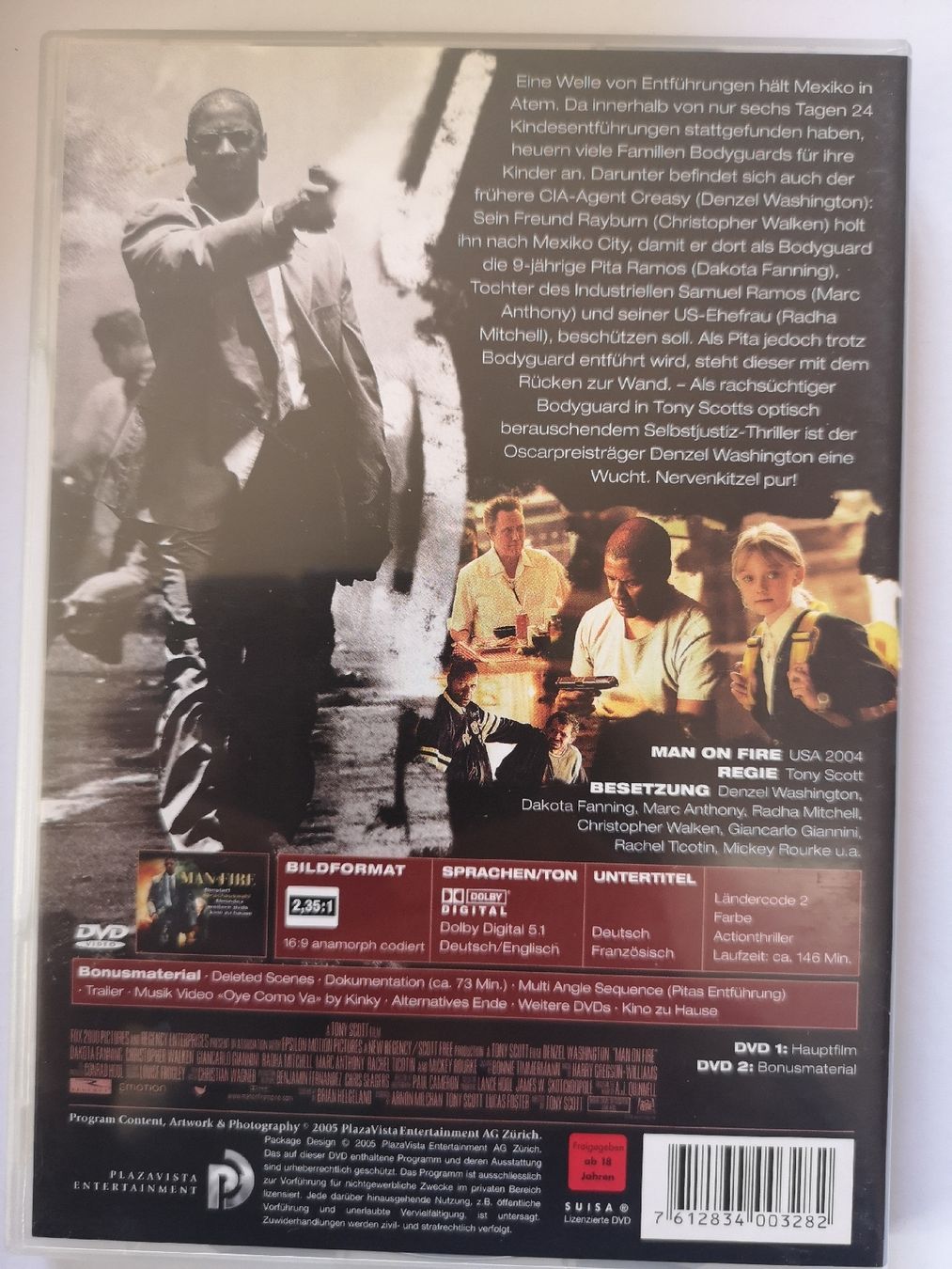 Tutti i DVDs: Denzel Washington - Man on Fire, Special Edition DVD – Usato da Tann venduto da Veebee6 1