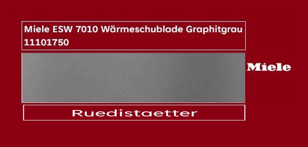 Miele Elettrodomestici da cucina: Miele ESW 7010 Wärmeschublade Graphitgrau – Nuovo (secondo la descrizione) da rudolfstetten venduto da Ruedistaetter
