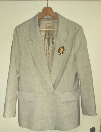 Veste Dixie double boutonnage gris femme taille M