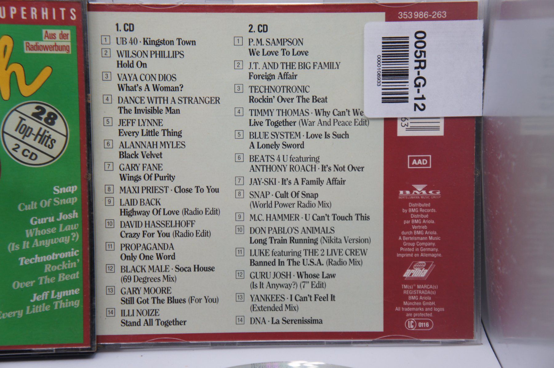 CDs: 2 CD Hot And Fresh #4 / 1990 / Snap Technotronic Gary Moore – Gebraucht aus Ernetschwil von luisvonerni 1