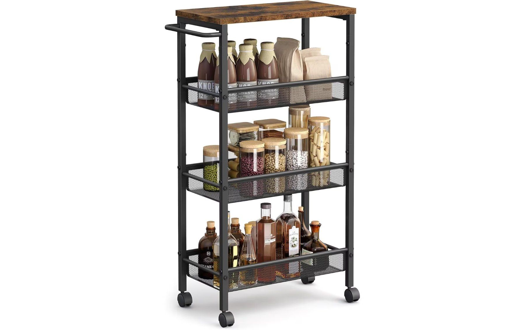 Mobili & Arredamento: VASAGLE Nischenwagen Industrial 45.4x77x22 cm Küchenwagen – Nuovo (secondo la descrizione) da Fischbach-Göslikon venduto da PitBullDoll