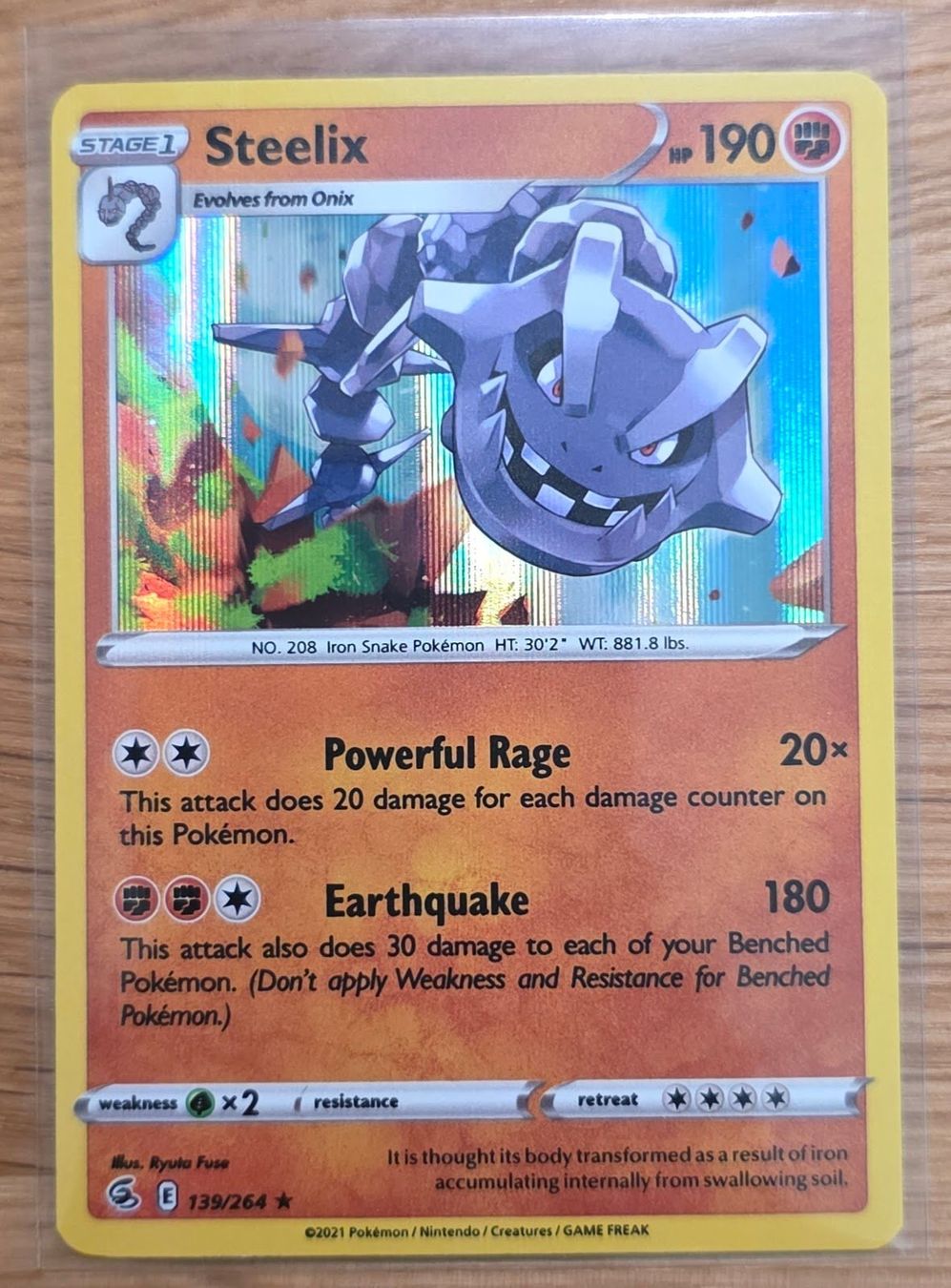 Pokémon Carte collezionabili: Steelix 139/264 – Nuovo (secondo la descrizione) da Arbon venduto da Twist05