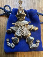 Harlekin Ketten Anhänger beweglich goldfarben.