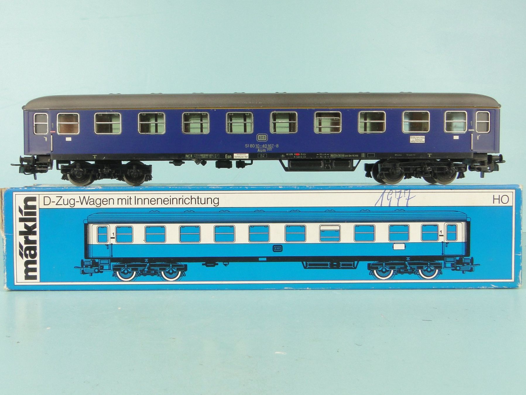 Märklin Modellini di ferrovie: Märklin 4051 DB 1 Kl / Blech – Usato da Bülach venduto da cann11 7