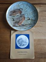 Wunderschöner Franklin Porzellan Teller "Die Wachtel"