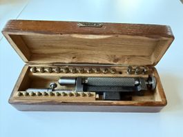 Schraubenpolierwerkzeug Boley / antik / vollständig 