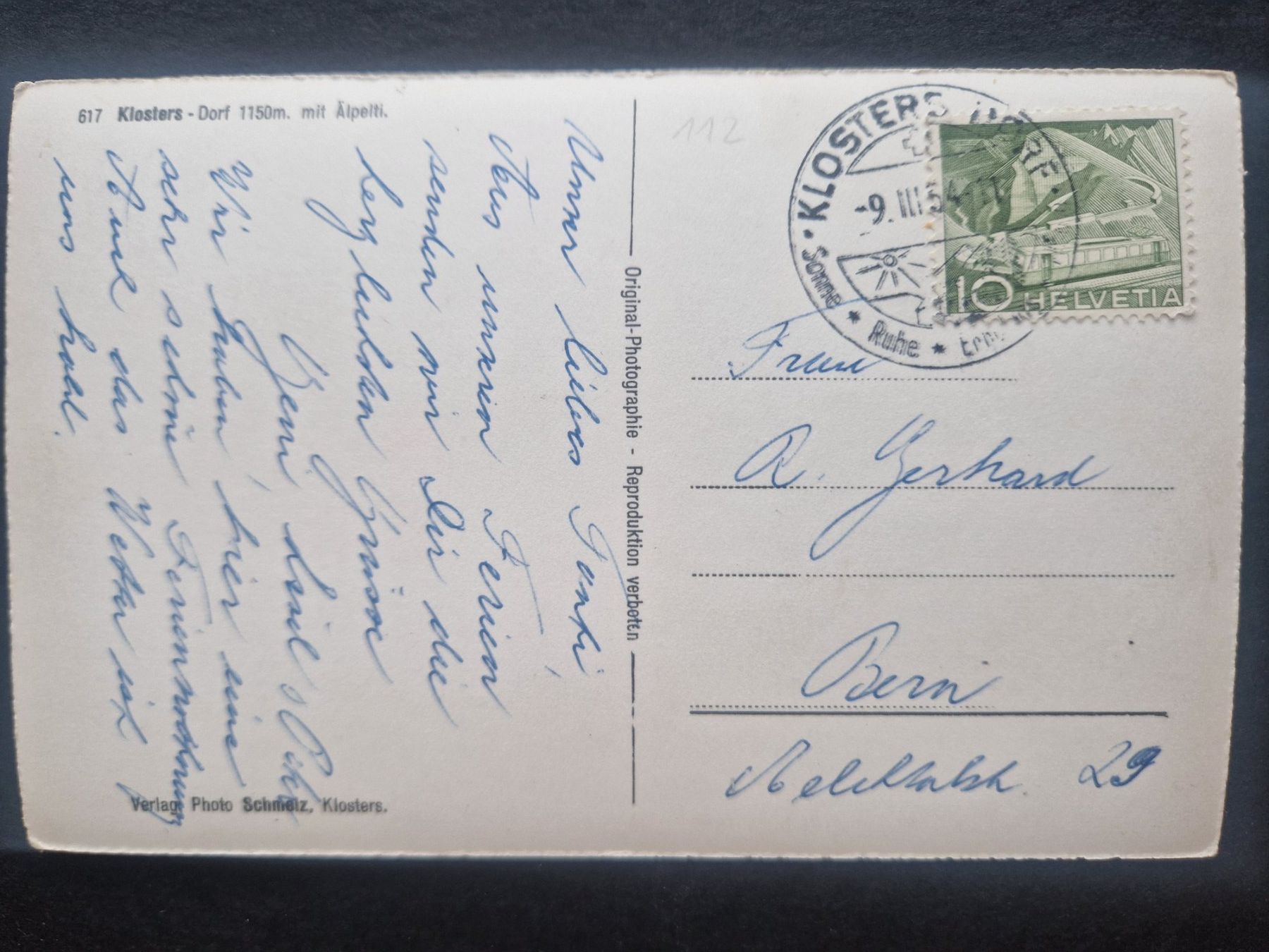 Cartoline postali: Karte  GR  Klosters Dorf – Usato da Bouveret venduto da hckoala 1