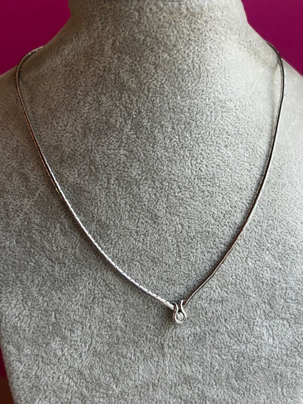 Catenine: Weissgold kette 18 Karat mit Diamant – Usato da Dittingen venduto da Bellevista