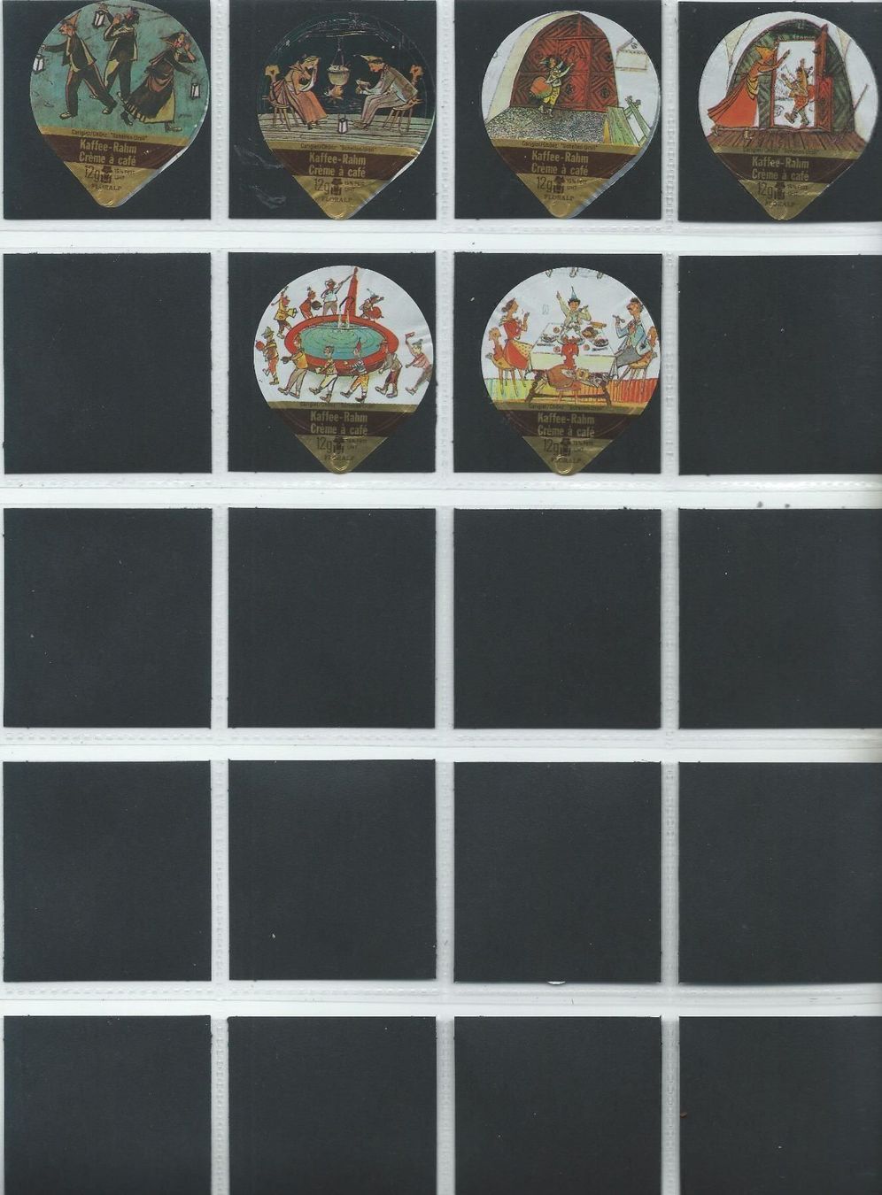 Kaffeerahmdeckel: KRD Flurina und Schellen-Ursli 1987  37B – Gebraucht aus Hochdorf von Teger02 1