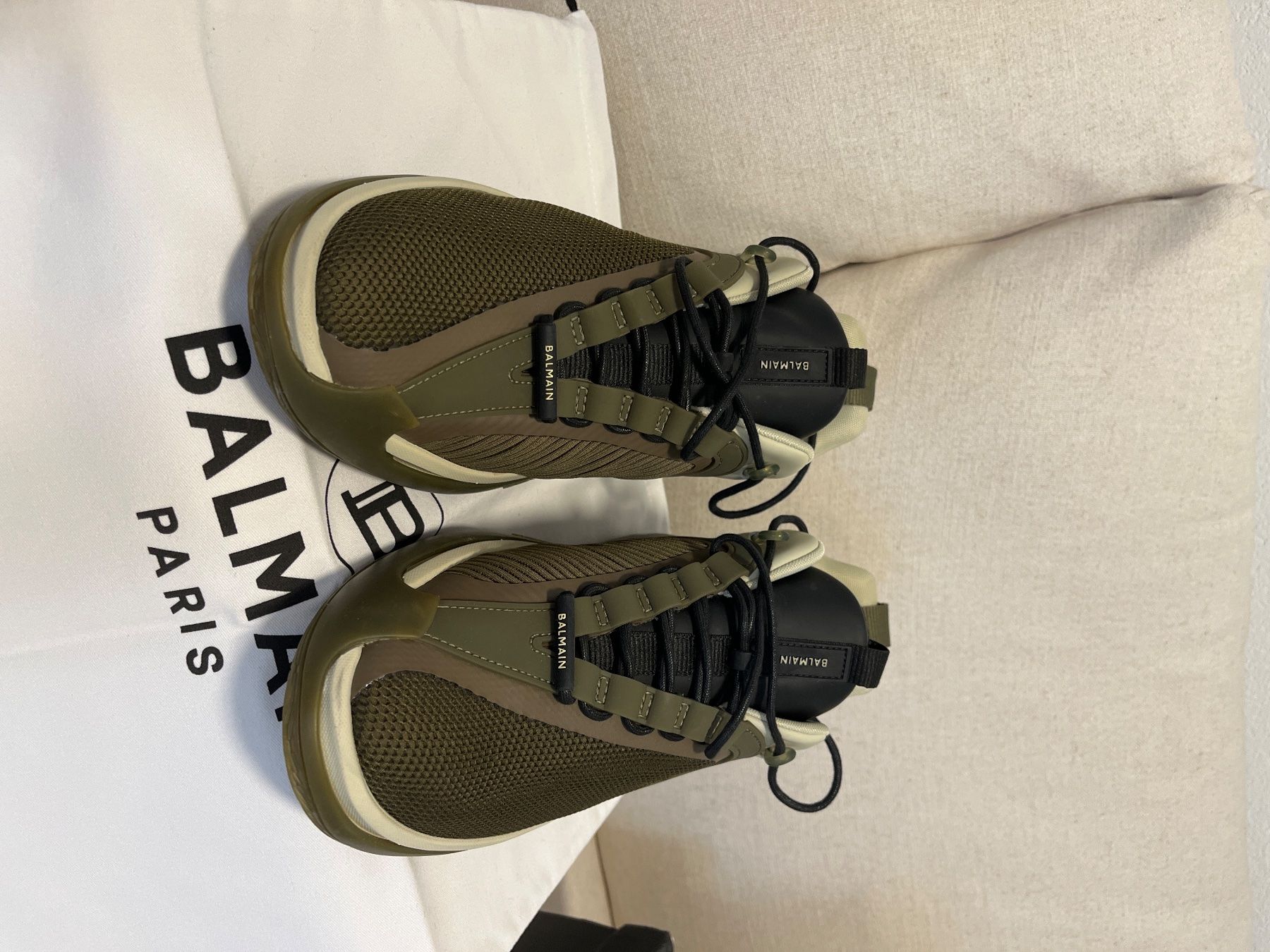 Balmain Herrenschuhe: Balmain Paris Grösse 44 Low Top – Neu (gemäss Beschreibung) aus Muhen von Hulk1234567