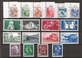1948 : 4 postfrische Serien **