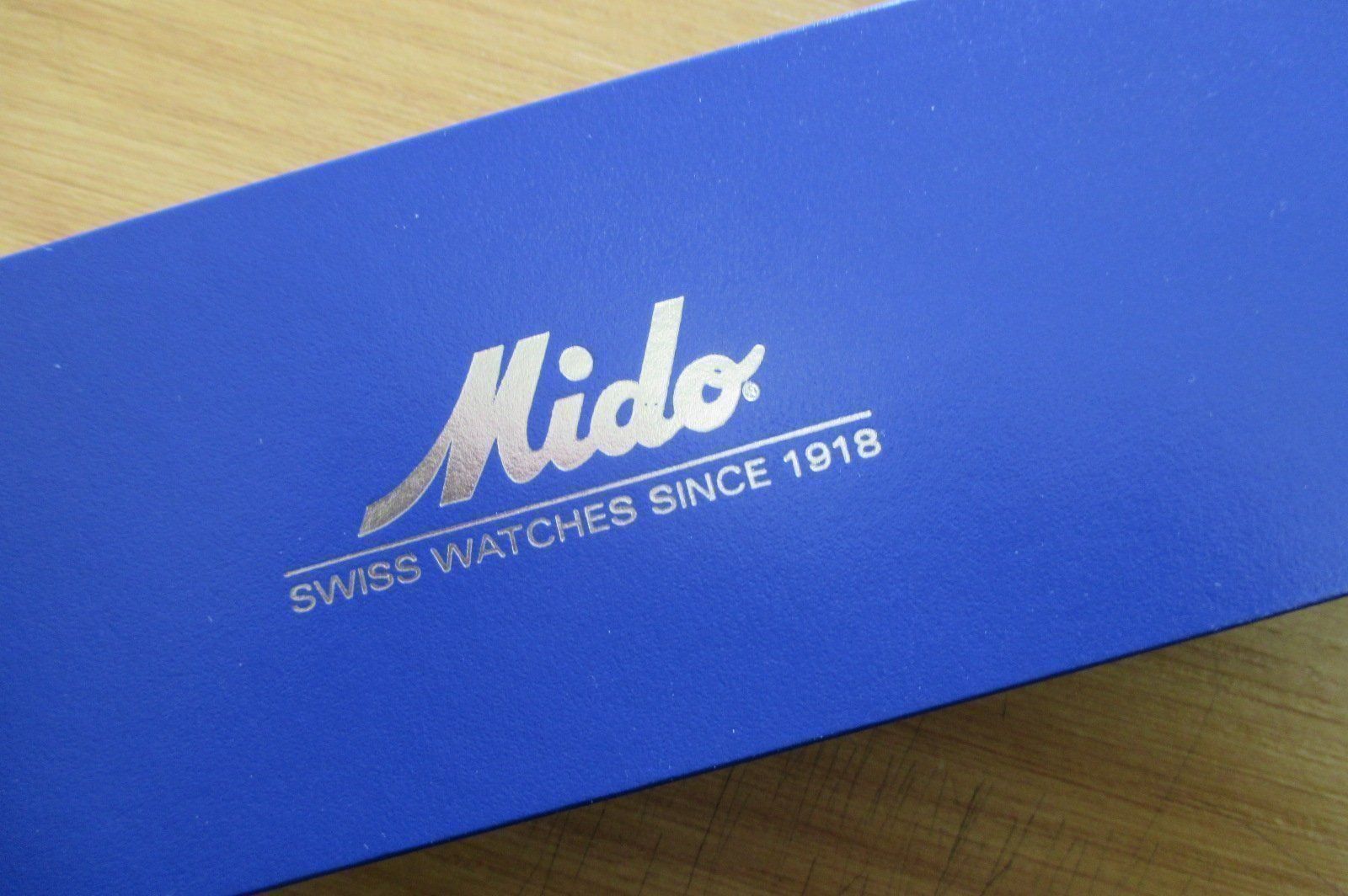 Mido Orologi: Mido Uhrenbox lange Version,neu, Papiere – Nuovo (secondo la descrizione) da Grenchen venduto da elibethma 2
