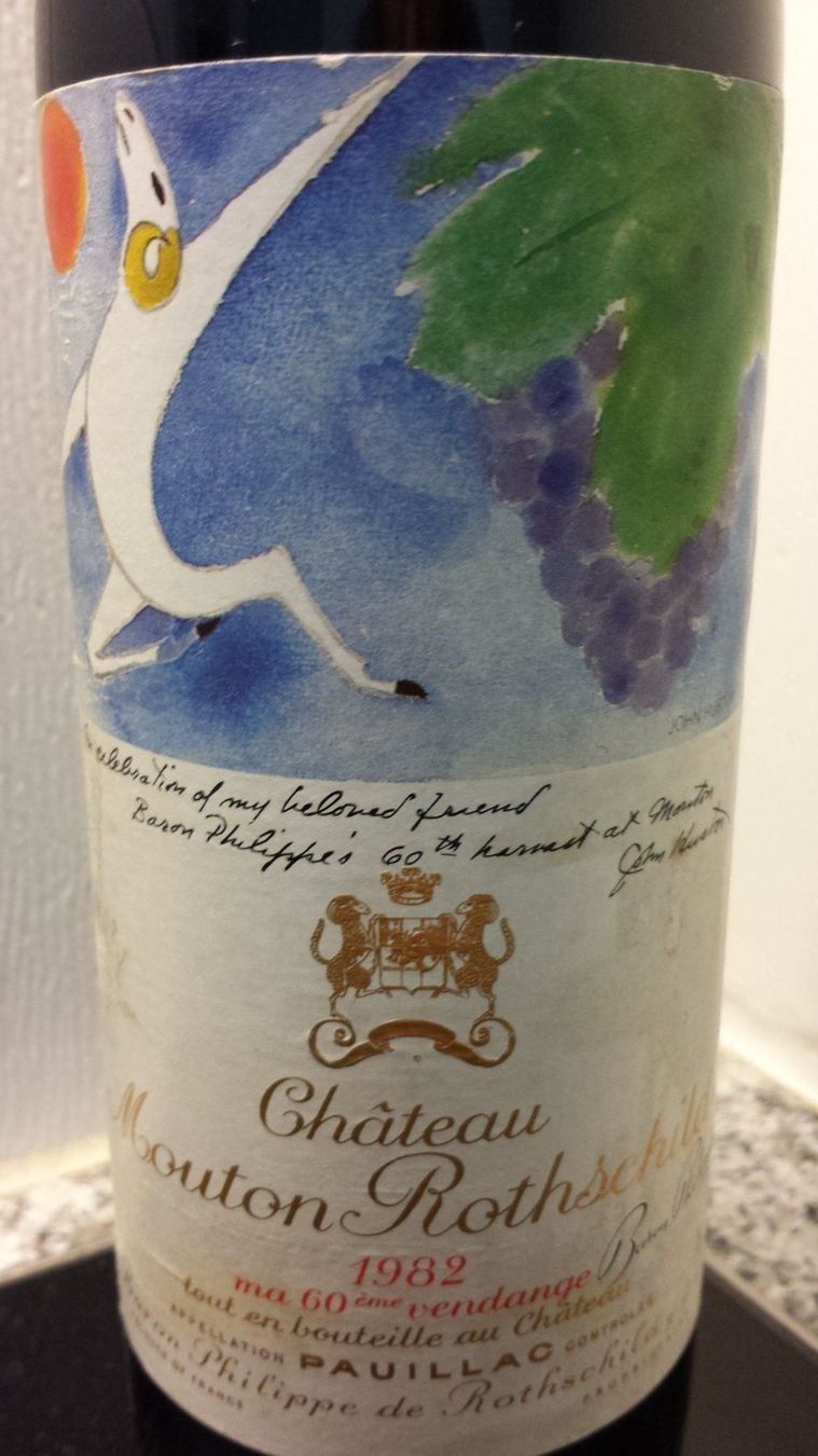 Mouton Rothschild Vino: Chateau Mouton Rothschild 1982 – Nuovo (secondo la descrizione) da Grenchen venduto da poggione 1