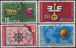 1954, Nr.316-319 Serie mit Ersttags-Vollstempel, Kat: 100.-+