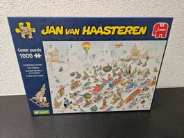 Neu - Jan van Haasteren - Puzzle 1000 es geht alles bergab