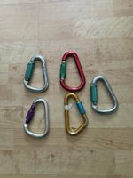 5 Kletterkarabiner mit Schraubverschluss