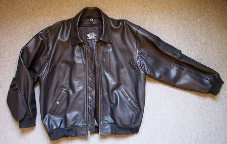 Klassische Flieger-Lederjacke