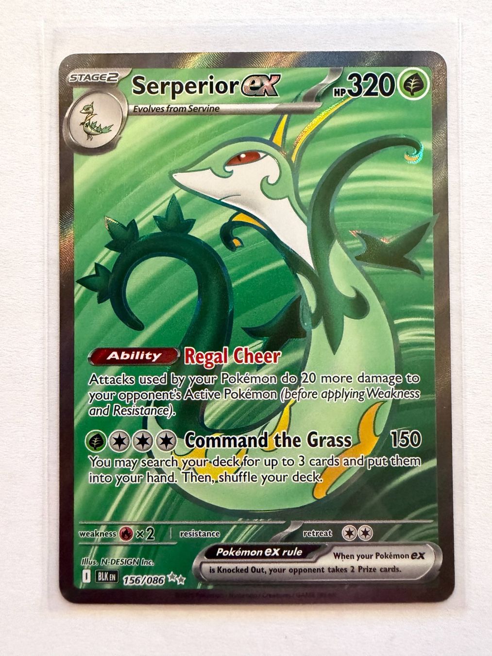 Pokémon Sammelbilder & Trading cards: Pokemon Serperior EX 159/086 Black Bolt EN – Neu (gemäss Beschreibung) aus Weingarten-Kalthäusern von McGmavlo