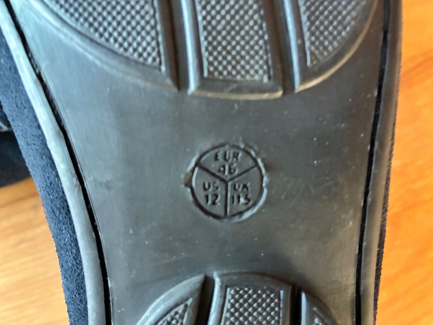 Scarpe da uomo: blauer Suede-Schuh, Gr. 46 – Nuovo (secondo la descrizione) da Wetzikon ZH venduto da chris7pat 3